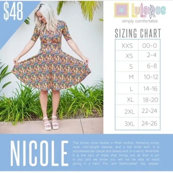LuLaRoe Nicole Dress * FINAL PRICE * - Picture 5 of 5